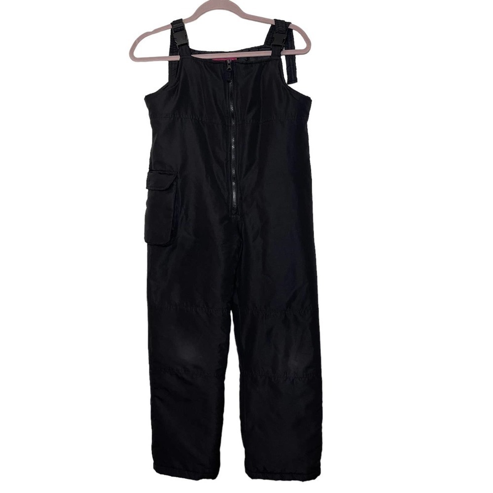 London Fog Girls Snow Bib Black Size M 10/12